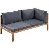 Outdoor Sectional With Coffee Table - Gray - Furniture Home Direct