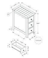 Accent End Table, Storage Drawer, Transitional Design - Furniture Home Direct
