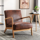 Classic Mid-Century Modern Accent Chairs, Open Framed Armchair With Cushioning - Furniture Home Direct