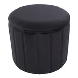 Lindsey - Contemporary / Glam Folding Storage Ottoman - Furniture Home Direct