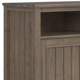Lev - Medium Storage Cabinet - Smoky Brown - Furniture Home Direct