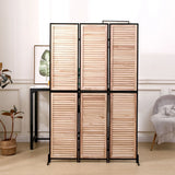 Rustic 3 Panel Room Dividers And Folding Privacy Screen - Furniture Home Direct