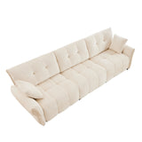Chenille Sofa - White - Furniture Home Direct