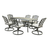 Aluminum Rectangular Dining Set - Furniture Home Direct