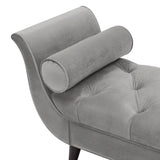 Alma - Tufted Flared Arm Entryway Bench - Furniture Home Direct
