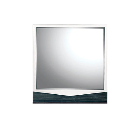 Vios - Zebra HG Mirror - White - Furniture Home Direct