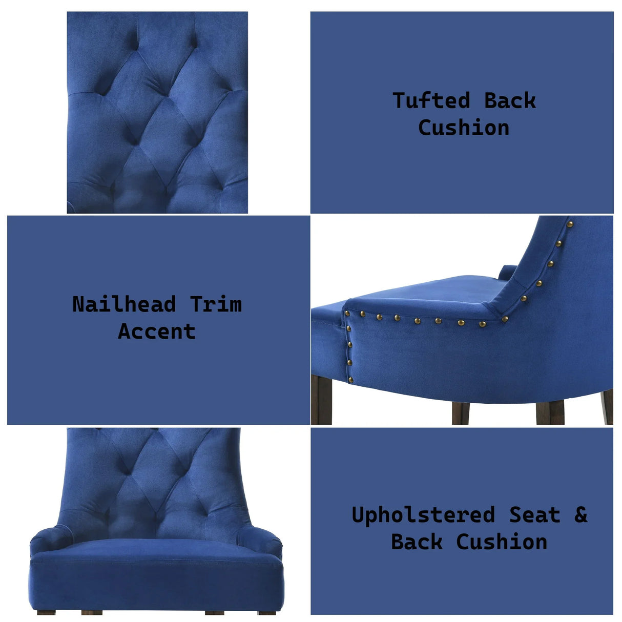 Farren - Velvet Side Chair (Set of 2) - Furniture Home Direct