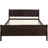 Platform Bed Frame Mattress Foundation Sleigh Bed With Headboard / Footboard / Wood Slat Suppor - Furniture Home Direct
