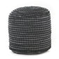 River - Handcrafted Cylindrical Pouf Water Resistant Fabric - Furniture Home Direct