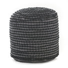 River - Handcrafted Cylindrical Pouf Water Resistant Fabric - Furniture Home Direct