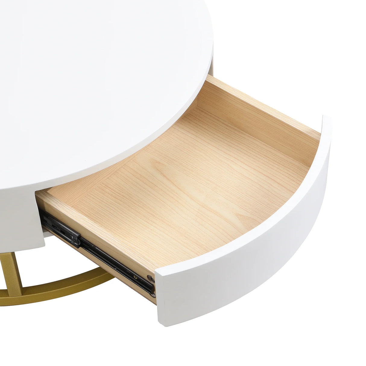 Nesting Coffee Tables Lift Top With 2 Drawers White Natural - Furniture Home Direct