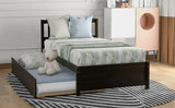 Platform Bed Wood Bed Frame With Trundle - Furniture Home Direct