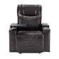 Power Motion Recliner With USB Charging Port And Hidden Arm Storage 2 Convenient Cup Holders Design And 360 Degree Swivel Tray Table - Furniture Home Direct