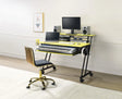 Suitor - Music Recording Studio Desk - Black / Yellow - Furniture Home Direct