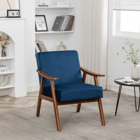 Accent Chair, Classic Mid Century Modern For Extra Seating - Furniture Home Direct
