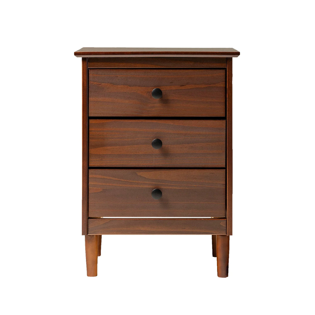 Classic 3 Drawer Solid Wood Nightstand - Furniture Home Direct