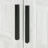 2-Door Wardrobe Armoire with LED and 4 Storage Shelves, Grey - Furniture Home Direct
