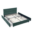 Modern Cushioned Bed Frame With Headboard And Drawers - Furniture Home Direct
