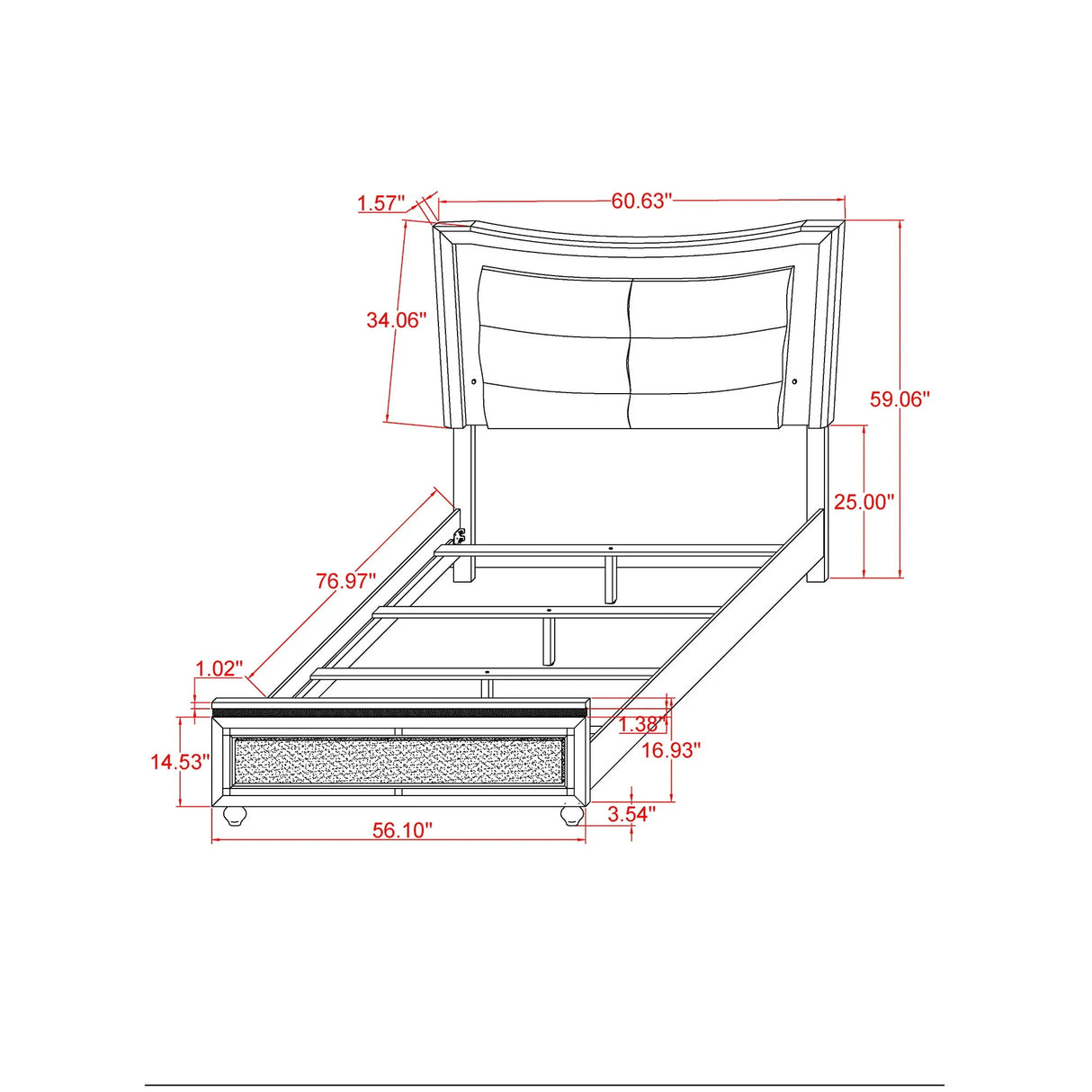 Maloise - Bed - Furniture Home Direct