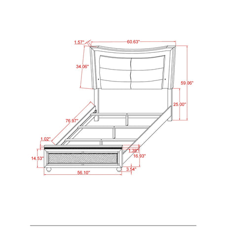 Maloise - Bed - Furniture Home Direct