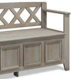 Amherst - Handcrafted Entryway Storage Bench - Furniture Home Direct