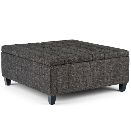 Harrison - Upholstered Coffee Table Storage Ottoman - Furniture Home Direct