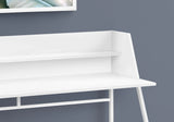 Computer Desk For Home Office, Laptop, Storage Shelves, Marble Look Contemporary & Modern - Furniture Home Direct