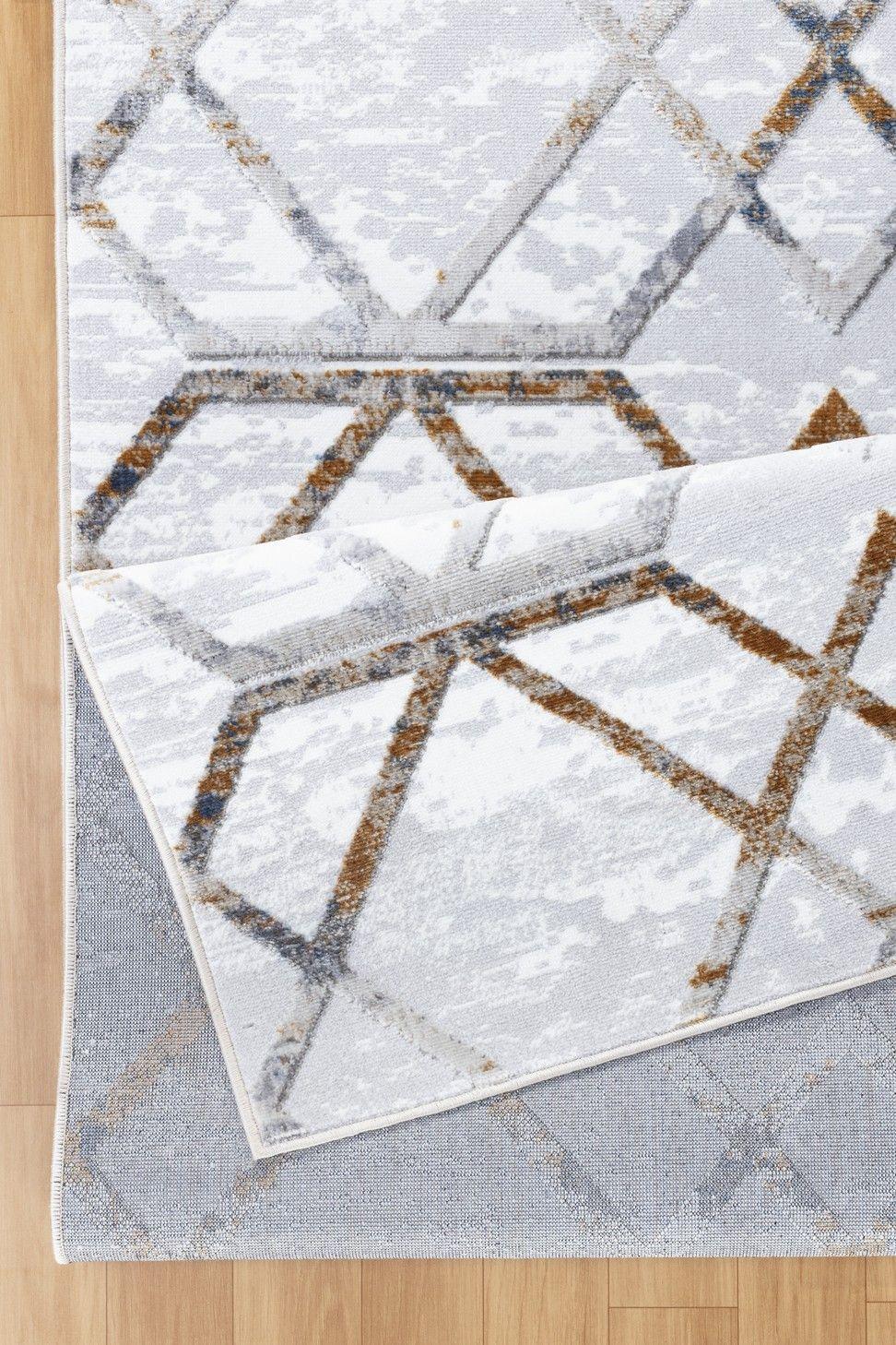 Nova - 2'7" X 7' Polypropylene Area Rug - Multi / White - Furniture Home Direct