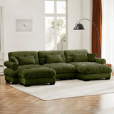 Super Comfort Oversized Modular Sectional Sofa With Movable Ottoman - Furniture Home Direct