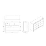 Skye - Marble Dresser - White - Furniture Home Direct