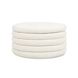 Fuji - Oversized Round Storage Ottoman - Furniture Home Direct