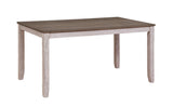Dining Set Rustic Weathered Wood 7 Piece Multicolor - Furniture Home Direct