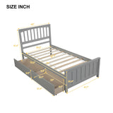Platform Bed With Two Drawers - Furniture Home Direct