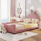 Upholstered Daybed With Rabbit Ear Shaped Headboard - Furniture Home Direct