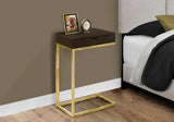 Accent Table, C - Shaped Contemporary & Modern Elegant Design - Furniture Home Direct