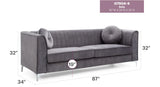 Delray - Micro Suede Sofa - Furniture Home Direct