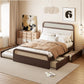 Platform Bed With Trundle And 2 Drawers - Furniture Home Direct