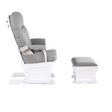 Madison - Glider & Ottoman - White Base - Furniture Home Direct