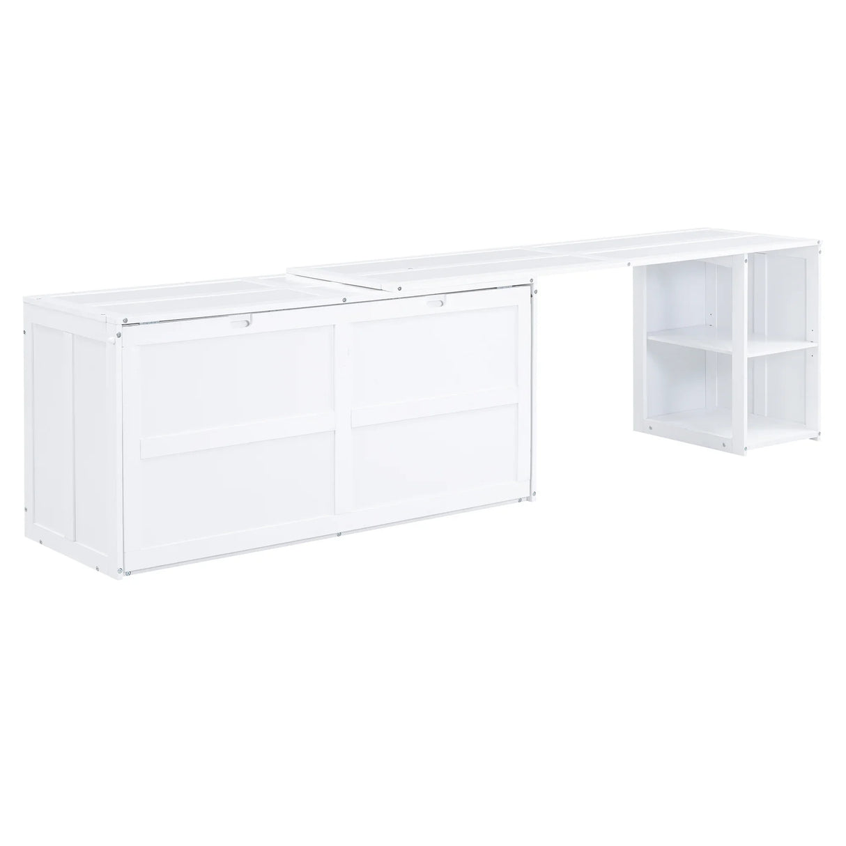 Modern Cabinet Bed With Desk and Storage - Queen Size - Furniture Home Direct