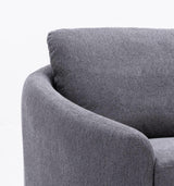 Yuina Gray Linen 3 Pieces Living Room Set - Furniture Home Direct
