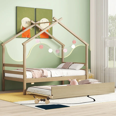 House-Shaped Bed With Trundle - Furniture Home Direct