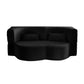 Floor Convertible Sleeper Sofa Bed With 2 Pillows - Furniture Home Direct