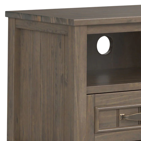 Lev - Low TV Stand - Smoky Brown - Furniture Home Direct