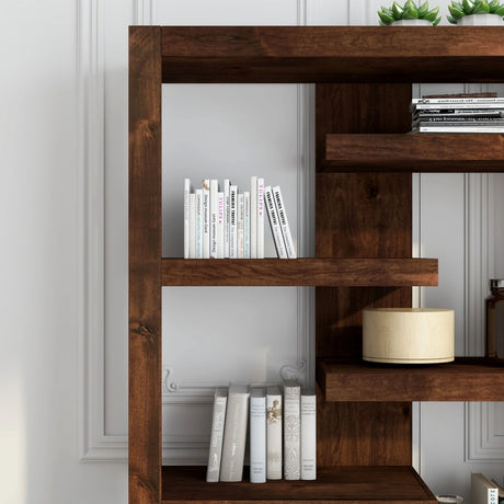 Sausalito - 6 Shelf Bookcase - Whiskey - Furniture Home Direct