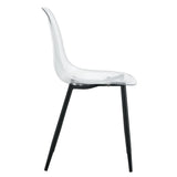 Dining Chairs Acrylic Modern Set 4 Pack Slim Clear - Furniture Home Direct