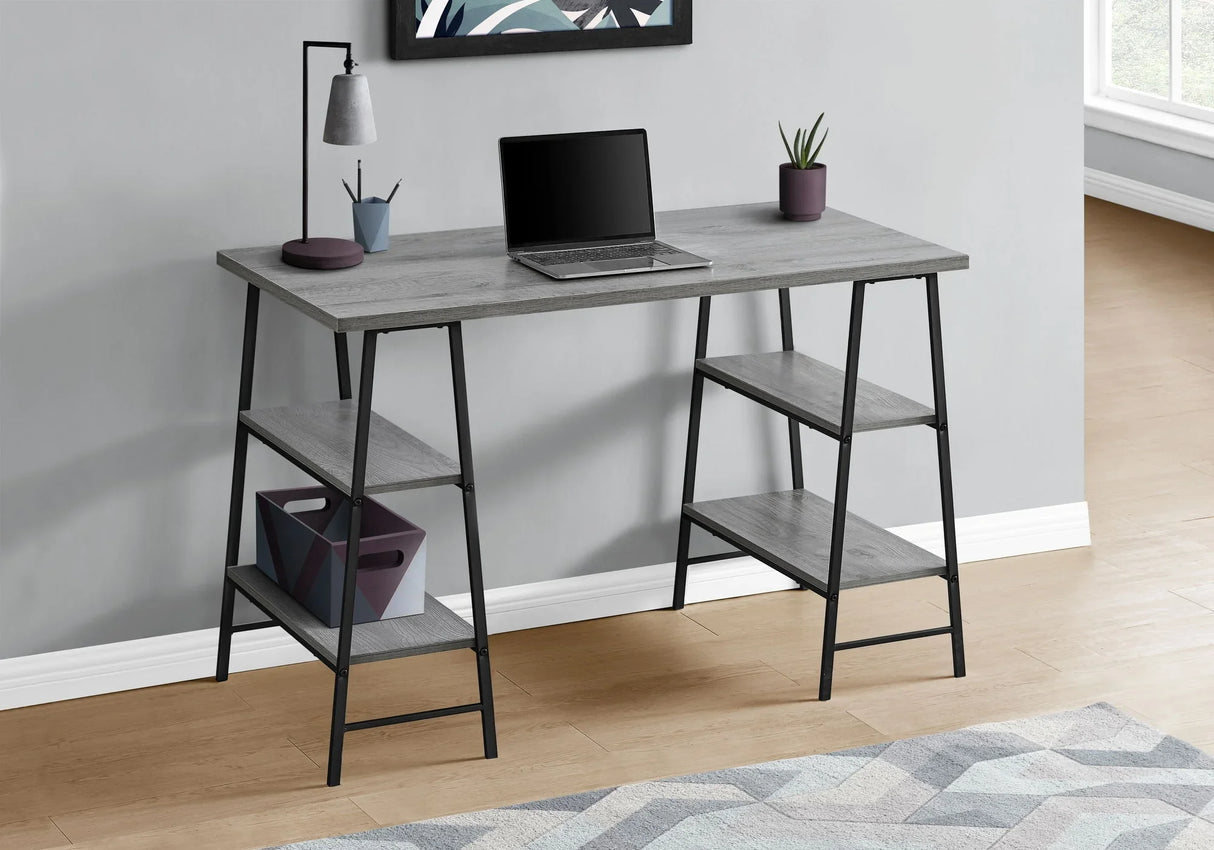 Computer Desk For Home Office, Storage Shelves, Industrial Design - Furniture Home Direct