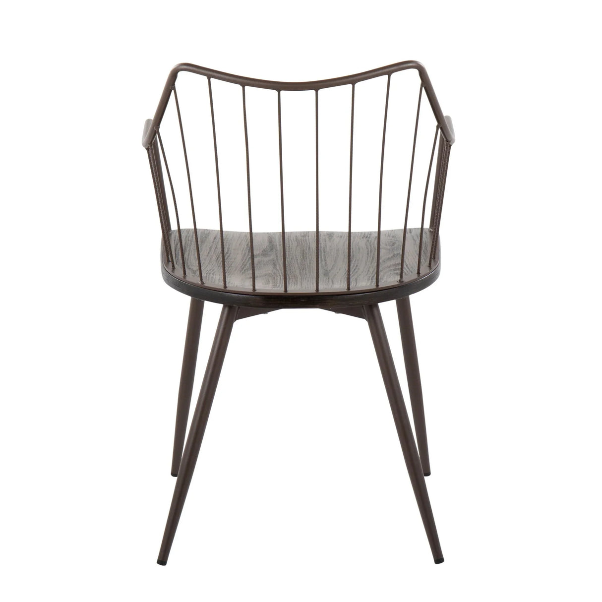 Winston - Farmhouse Style / Dining Chair - Brown / Dark Walnut - Furniture Home Direct