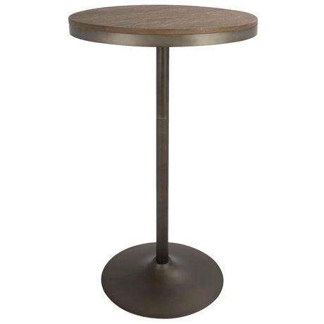 Dakota - Industrial Adjustable Bar / Dinette Table - Antique / Brown - Furniture Home Direct