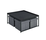 Vinny - Wood Grain Coffee Table Set With Raised Edges - Furniture Home Direct