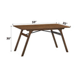 Kaela - 7 Pieces Dining Room Set - Walnut / Light Gray - Furniture Home Direct